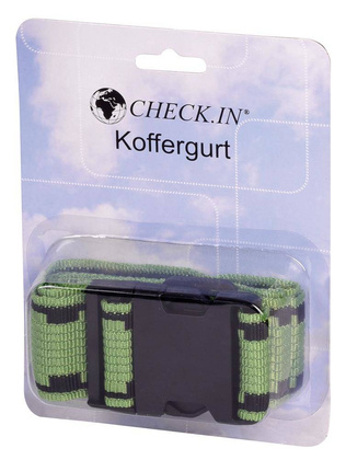 Pasek bagażowy FIX, czarny, czerwony, zielony