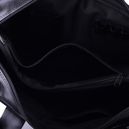 Torba skórzana na laptop KEMER TM 17/2/K Czarna - min. zamówienie 20 / 50 / 100 szt.