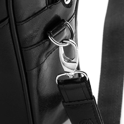 Klasyczna torba męska z paskiem na ramię BRØDRENE b12 ciemny brąz - min. zamówienie 20 / 50 / 100 szt.