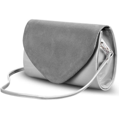 Torebka wizytowa z paskiem KEMER SOLIER F15B Szara - min. zamówienie 20 / 50 / 100 szt.