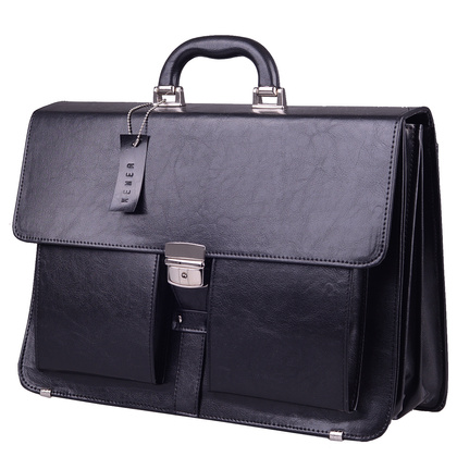 Teczka męska KEMER 01 Czarna - min. zamówienie 20 / 50 / 100 szt.