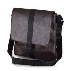 Torba skórzana na ramię KEMER SOLIER Messel Ciemnobrązowa - min. zamówienie 20 / 50 / 100 szt.