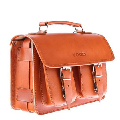 Stylowa torba kuferek KEMER VOOC Vintage P30 brąz