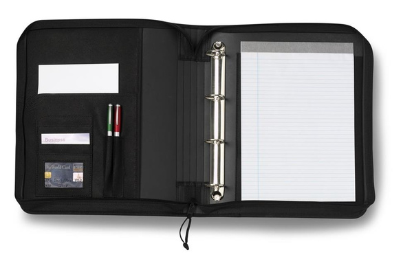 Teczka konferencyjna KEMER A4 z notatnikiem Czarna