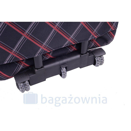 Mała kabinowa walizka PELLUCCI RGL 773 S Czarno Czerwona