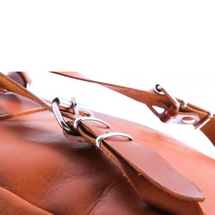 Modny plecak skórzany KEMER VOOC Vintage P1 naturalny