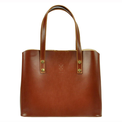 Torebka skórzana PELLUCCI 1910 Brązowa