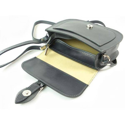 GRAFITOWA LISTONOSZKA VERA PELLE WŁOSKA RAPORTÓWKA CHLEBAK  L155G