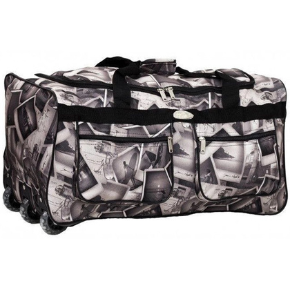 Torba podróżna na kołach PELLUCCI RGL A3 Biało Szara