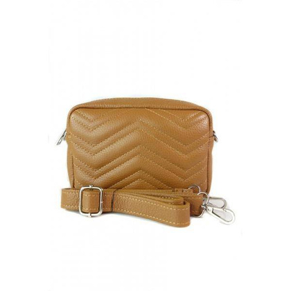 Włoska listonoszka, nerka, przewieszka  Vera Pelle Camel VP1146C