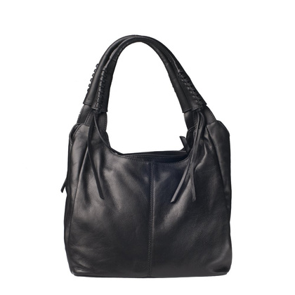 Torebka damska skórzana KEMER 159 Czarna - min. zamówienie 20 / 50 / 100 szt.