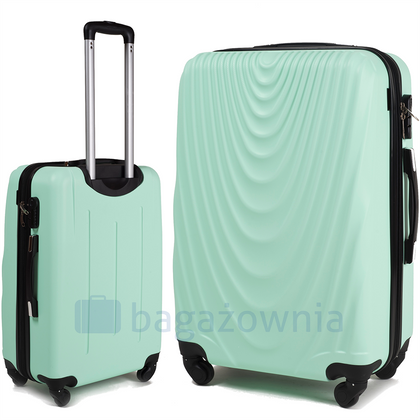Duża walizka WINGS 304 L Miętowa