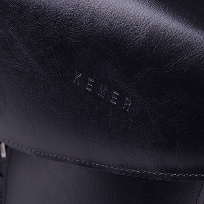 Teczka męska skórzana KEMER TS2 Czarna - min. zamówienie 20 / 50 / 100 szt.
