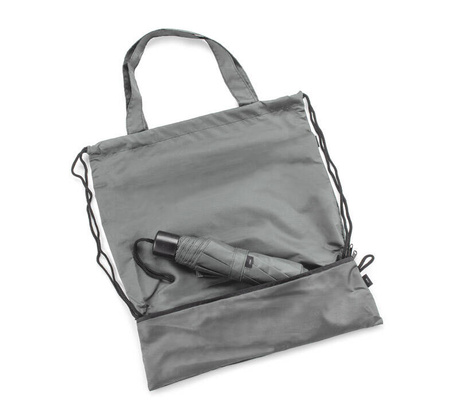 Worek na sznurkach z parasolem RAINY Szary