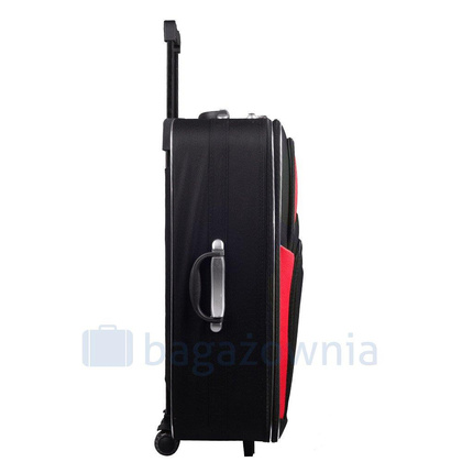 Mała kabinowa walizka PELLUCCI RGL 773 S Czarno Czerwona