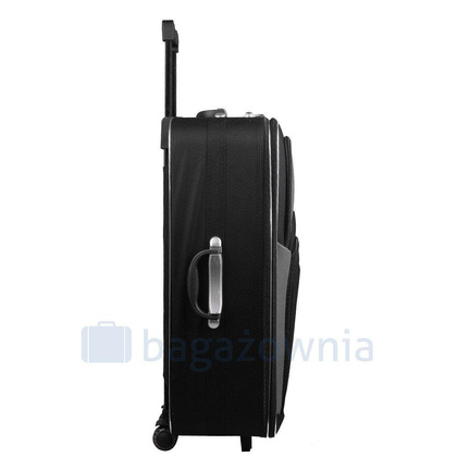 Mała kabinowa walizka PELLUCCI RGL 773 S Czarno Szara