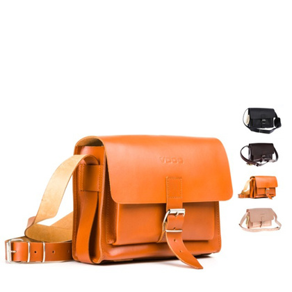 Listonoszka skórzana KEMER VOOC Vintage  P32 Koniak