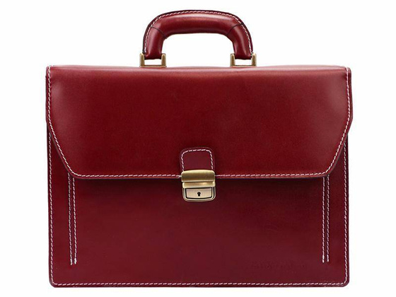 SKÓRZANA TECZKA Gregorio 819-1 ciemny czerwony KEMER