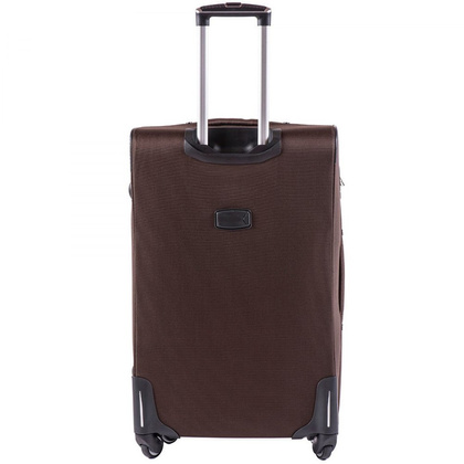 Duża walizka WINGS 214 4K L Brązowa