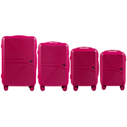 Zestaw 4 walizek WINGS 267-4 R.RED