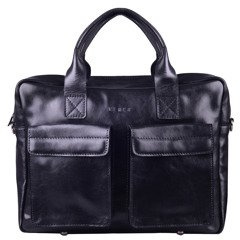 Torba skórzana na laptop KEMER TM 17/2/K Czarna - min. zamówienie 20 / 50 / 100 szt.