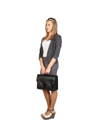 Klasyczna teczka / plecak KEMER VOOC Vintage P12 naturalny