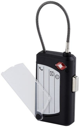 Kłódka do bagażu z identyfikatorem KEMER Phoenix Czarna