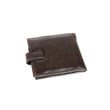 Portfel męski z zapięciem - brąz KEMER