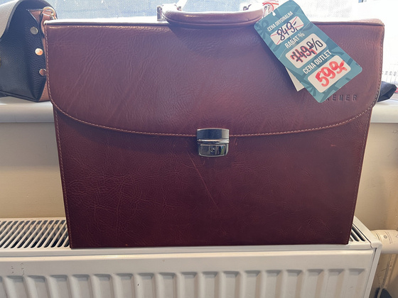 Teczka męska skórzana KEMER B 809/J-16-S1-231 Jasny Brąz