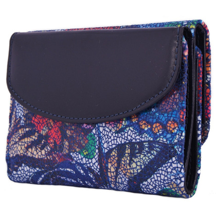 Portfel damski skórzany KEMER 006D Granatowy - min. zamówienie 20 / 50 / 100 szt.