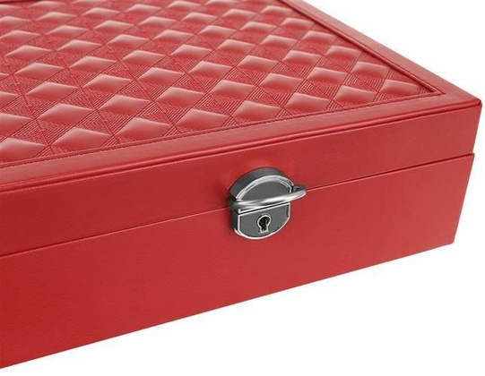 Kuferek na biżuterię - bordowy  KEMER  Beautylushh