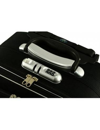 Zestaw walizek 3 walizek + Kuferek PELLUCCI RGL 773 Granatowo czerwony