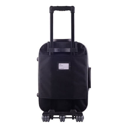 Mała kabinowa walizka PELLUCCI RGL 801 S Czarno Szara