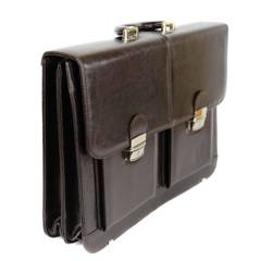 539 Teczka męska z 2 kieszeniami - brąz KEMER