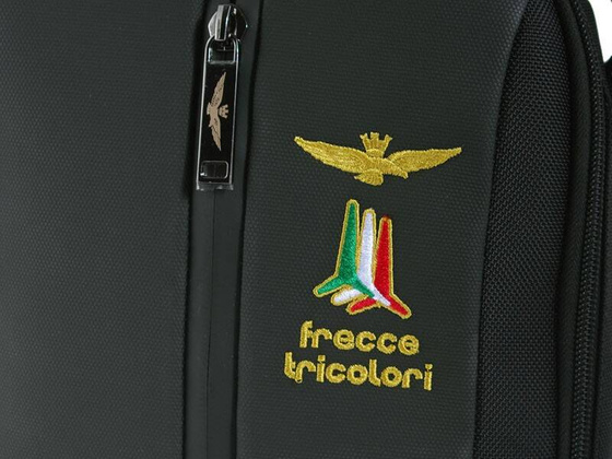 Torba na ramię AERONAUTICA MILITARE Drone Czarna