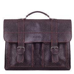 Torba skórzana na ramię KEMER CH 1103 Brązowa - min. zamówienie 20 / 50 / 100 szt.