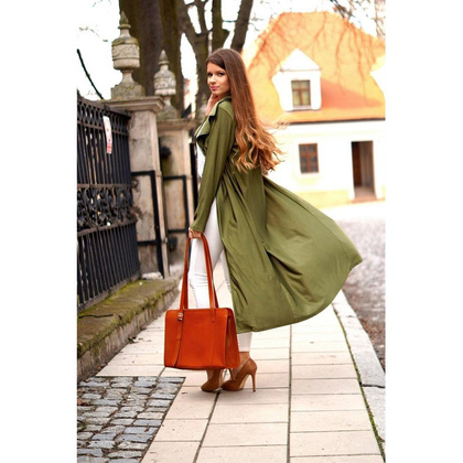 Torba damska na ramię KEMER VOOC Vintage P4p brąz