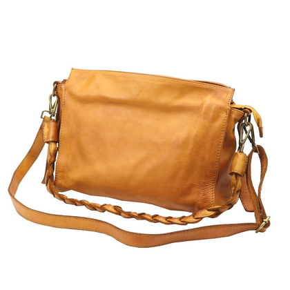 Torebki skórzane damskie VS 015 camel KEMER