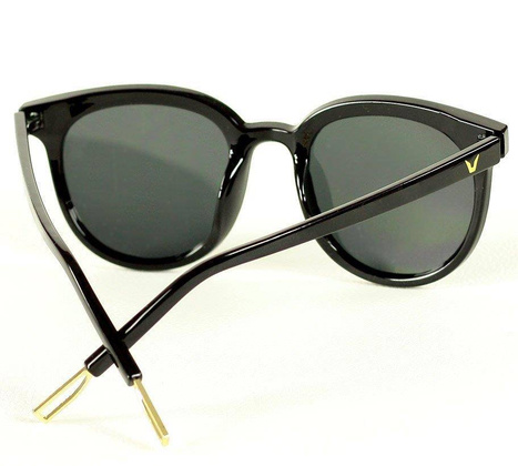 Luksusowe okulary przeciwsłoneczne MAZZINI ROUND FASHION czarny - min. zamówienie 20 / 50 / 100 szt.