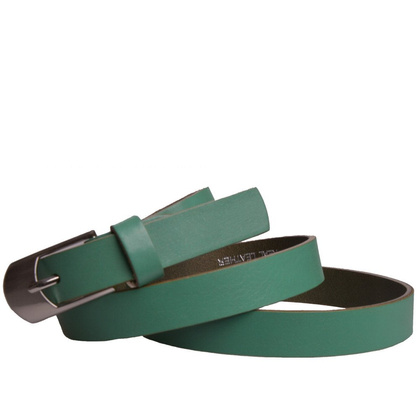 Pasek damski skórzany KEMER 24-95/20-S3-478 Zielony - min. zamówienie 20 / 50 / 100 szt.