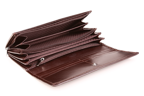 Duży skórzany portfel damski KEMER VOOC PPD5 Czarny