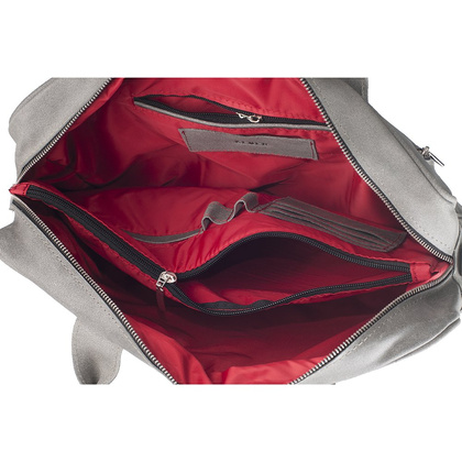 Teczka skórzana na laptop KEMER T2 Jasno szara - min. zamówienie 20 / 50 / 100 szt.