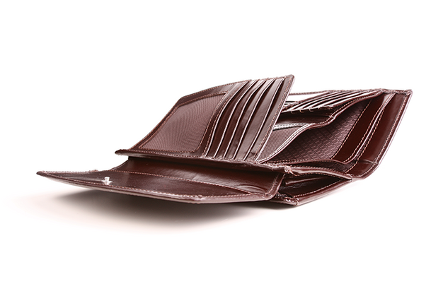 Duży skórzany portfel damski KEMER VOOC PPD6 Czerwony