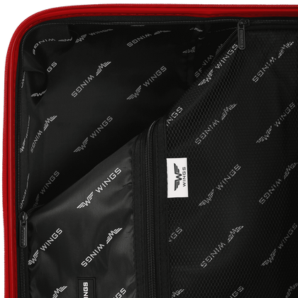 Zestaw 3 walizek WINGS MUR01-3 Wine Red
