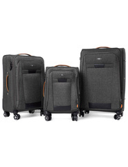 Zestaw 3 walizek PELLUCCI RGL S-030 Szary
