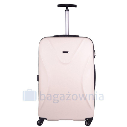 Duża walizka WINGS 518 L Beżowa