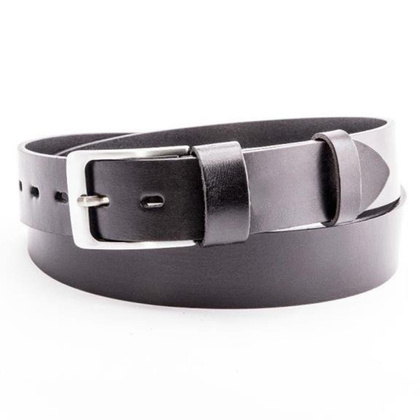 Pasek męski skórzany KEMER SOLIER SB11 Czarny - min. zamówienie 20 / 50 / 100 szt.