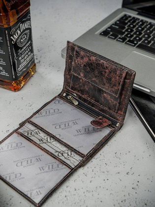 Ekskluzywny portfel skórzany męski skóra naturalna