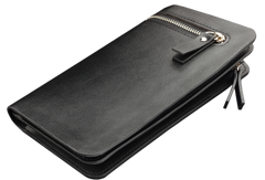 Portfel damski skórzany KEMER 36508501 Czarny - min. zamówienie 20 / 50 / 100 szt.