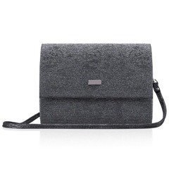 Torebka wizytowa damska KEMER SOLIER F14 Szary Brokat - min. zamówienie 20 / 50 / 100 szt.